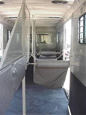 4 horse trailer - interior view